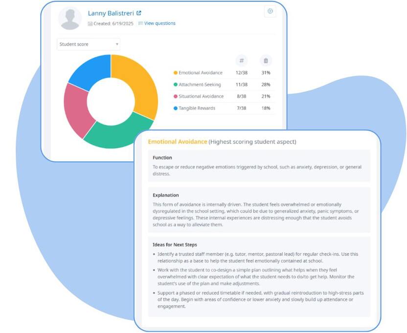 Emotion-Based School Avoidance (EBSA) Screener helping schools identify root causes of absenteeism with input from students and caregivers to guide early support