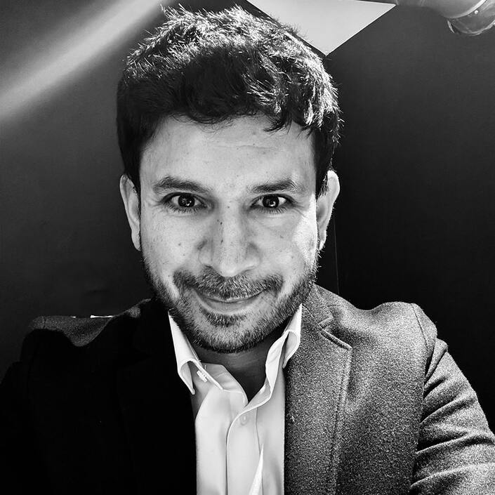 Portrait of Naimish Gohil, former school administrator and founder of Satchel Pulse.